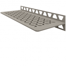 Schluter SHELF-W-S1 Trendline Textured Aluminium Floral Design Tile In Shelf TSSG - Textured Stone Grey